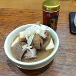 串ひで - モツ煮(お通し)