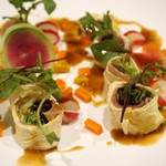 和菜屋 宴 - 湯菜、生ハム、青野菜のハーモニー