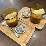 四川 郷土菜 シャンバァロウ - 黒胡麻ぷりん