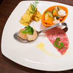 銀座イタリアン ORIGO - 前菜の盛り合わせ（4種）
