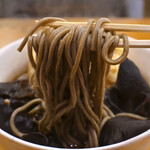 二葉 - かけそば@税込380円＋アサリかき揚げ@税込220円＋木クラゲ@税込120円