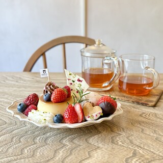 プリンアラモードやごほうびプレートと共に癒しのひとときを◎