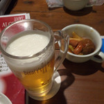 バーニーズダイニング - ビールで乾杯♪