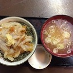 あぶや - いか丼と蟹汁