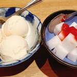 九州屋 - 豆乳アイスと杏仁豆腐