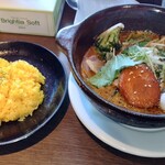 タイガーカレー - 骨なしチキン野菜カレー（裏虎のスープ、2.5中辛、ライス小盛）¥1,750円