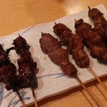 かおる - 串焼き(はらみ、かしら、レバ)