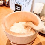お料理ひろせ - "お櫃"にも"茶碗"にもくっつかない、見事な"炊き"と"蒸らし"の"ご飯"。