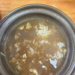 鍋焼きラーメン千秋 - 雑炊風にしてまた旨みが増した気がします！