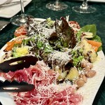pizzeria ciro - 野菜の盛り合わせと生ハム、水牛モッツァレラ