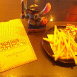 ゆず庵 - 食べ放題 贅沢コース ＆ シャカシャカフライドポテト（バター醤油味） ＆ アイスコーヒー氷抜き