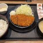 松のや 豊洲IHIビル店 - 得朝ロースカツ定食¥550