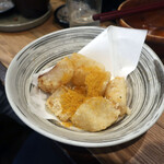 佐賀ふもと赤鶏 酒場髙しな - からすみ大根唐揚げ