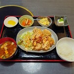 和処えん - から揚げ定食(ご飯少なめ)