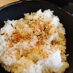 松のや - ふりかけかけた、２杯目ライス大盛