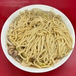 ラーメン二郎 - 小ラーメン カタメ・ヤサイ少なめ・ニンニク・アブラ
