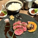 肉割烹 喰心 - ◆ 強肴
            ・厳選赤身 120g 備長炭焼きステーキ