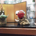 食楽 板垣 - お正月らしい飾り物が置いてありました。