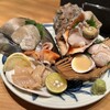 はまぐり料理 利他 - 貝刺し4種盛り＋はまぐりのお刺身