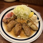 かつれつ四谷たけだ - カキバター焼定食 ¥2,000