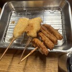 串かつ 越源 - キス、イカ、やげん唐揚
