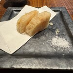 とき - 天ぷら3品（ふきのとう、白石レンコン、太刀魚）
