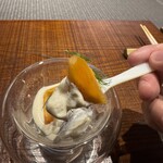 とき - あえない柿の白和