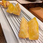 旬彩 天ぷら 心来(しんら） - 金時芋、シルクスイート。