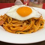 スパゲッティーのパンチョ - ■ナポリタン大目玉焼き野菜増し¥1,310
