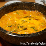 焼肉しみず - 【2015.1.15】ホルモンチゲ(特別メニュー)