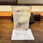 なかむら - 麦ソーダ割り レモン