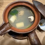 旬彩 心花 - 牡蠣と椎茸の土瓶蒸し