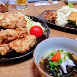 佐ぶ郎 - 唐揚げもずくエビフライ