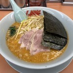 山岡家 - 料理写真:「特製味噌ネギチャーシュー麺」（1,280円）+「背脂変更」（100円）