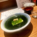 目黒川魚金 - 青のり豆腐（ハーフ）