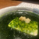 目黒川魚金 - 青のり豆腐（ハーフ）