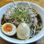虎一番 - もやし胡椒ラーメン+煮たまご