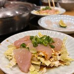 あじ平 - ぶつ切りてっさ(1,200円)