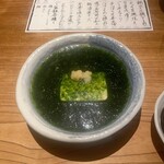 目黒川魚金 - 青のり豆腐（ハーフ）