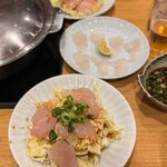 あじ平 - ぶつ切りてっさ(1,200円)