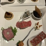 黒毛和牛とラクレットチーズ ガリチーノ 蒲田 - 前菜