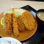 Katsuya - 海鮮ロースカツ定食810円