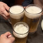 北極星 心斎橋本店 - ビールで乾杯(•᎑•)