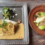 Cafe En楽 - メカジキのソテー　マスタードソースが凄く美味しくてクセになります♡