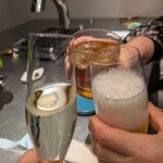泗水焼肉HAKU - シャンパンとソフトドリンクで乾杯