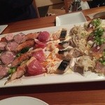 BACARO - 前菜  ４人前です。 どれも美味しくて バランスがいいと思います