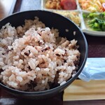 湖畔の里つきがせ - 黒米ごはん