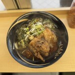 そばのスエヒロ 八丁堀店 - ゲソ天と春菊天ハーフそば（並）