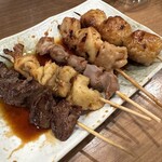 割烹 味とめ - 焼鳥5本盛り合わせ