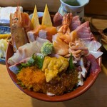 あたご - ちらし　極上　魚介類の宝石箱や〜〜（笑）ってベタなセリフが出ちゃいます